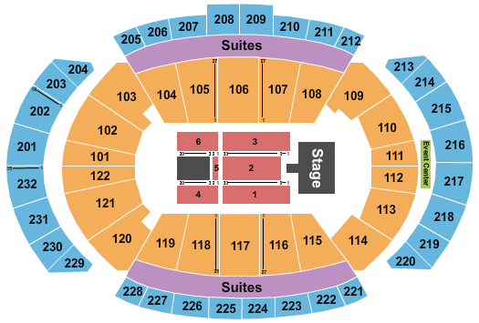 T-Mobile Center Kid Rock Seating Chart